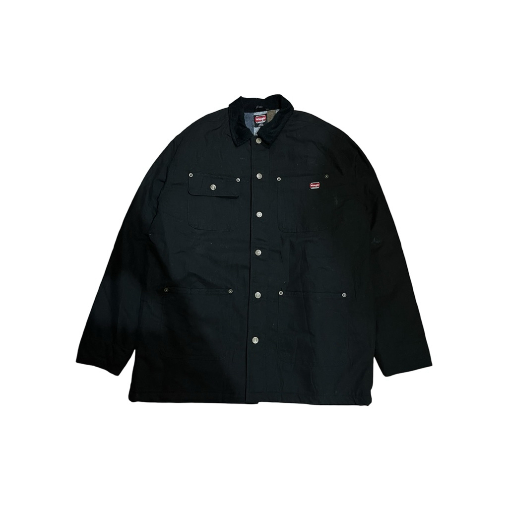 Wrangler Workwear Chore Jacket Blanked Lined Black