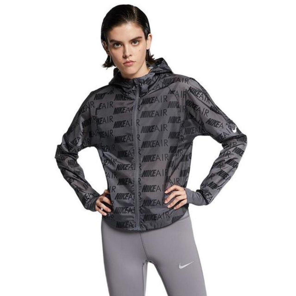 Nike Air Feminina Lightweight UV Cut Protection Jacket Packable Gorpcore Windbreaker Running Sports 