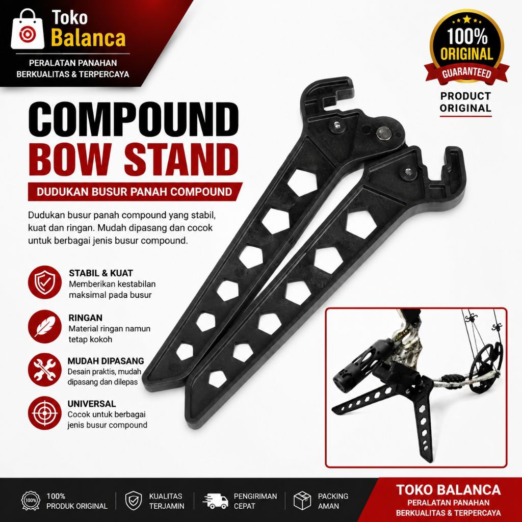 Compound Bow Stand / Dudukan Busur Panah Compound