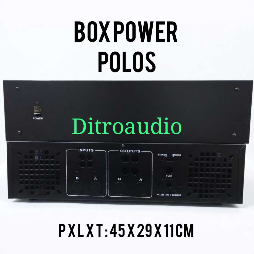 BOX POWER AMPLIFIER BESAR POLOS 45X29X11 CM
