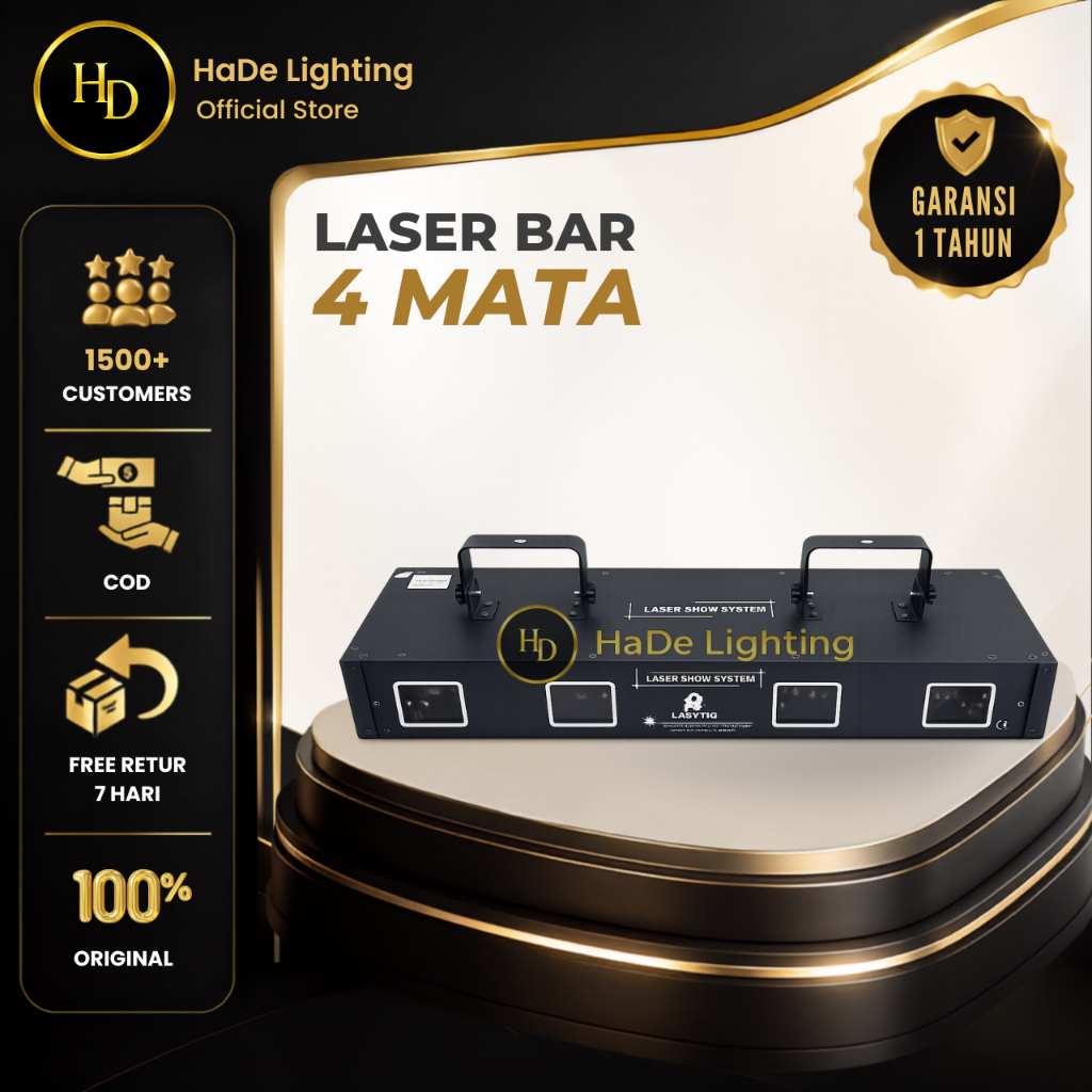 Laser Show 4 Mata Redsun - Lampu Laser Panggung Diskotik RGB Redsun