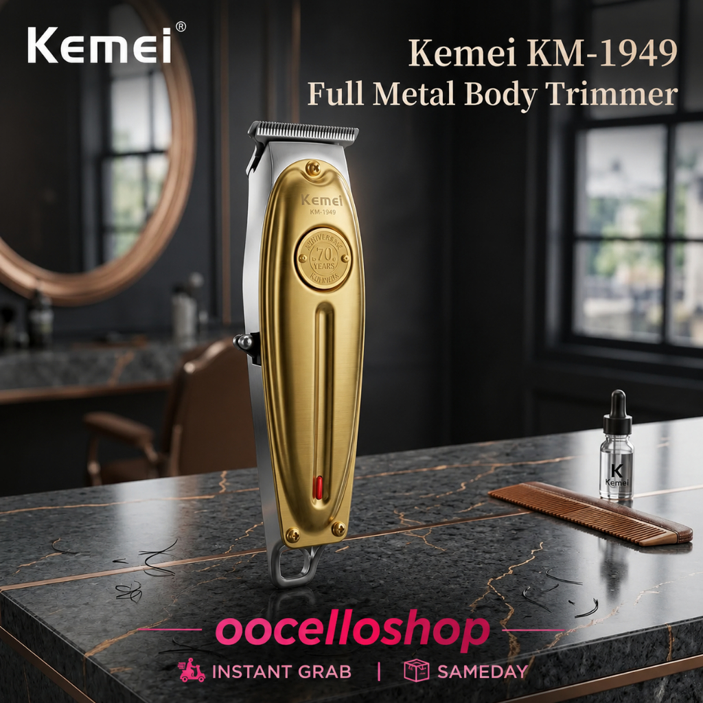 KEMEI KM-1949 Full Metal Body Trimmer Kemei 1949 Cukur Rambut Original
