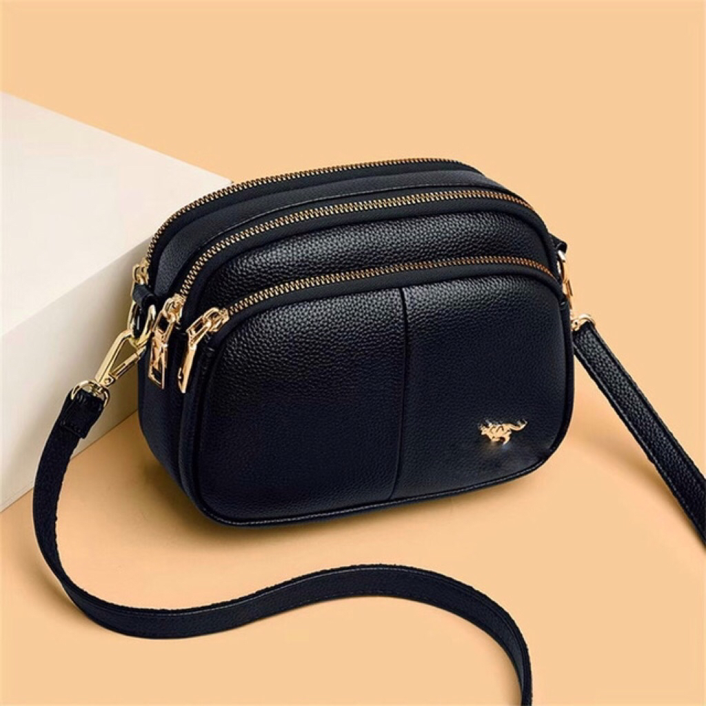 Tas Selempang Wanita Semi Kulit Sling Bag Shoulder Bag Fashion Elegan CBL Kalani