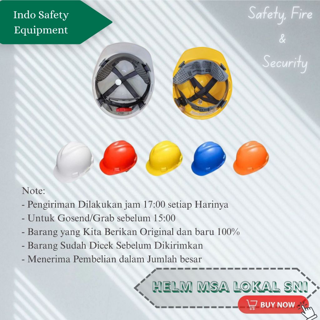 Helm MSA Lokal SNI (Batok saja) helm aja belum termasuk sarang