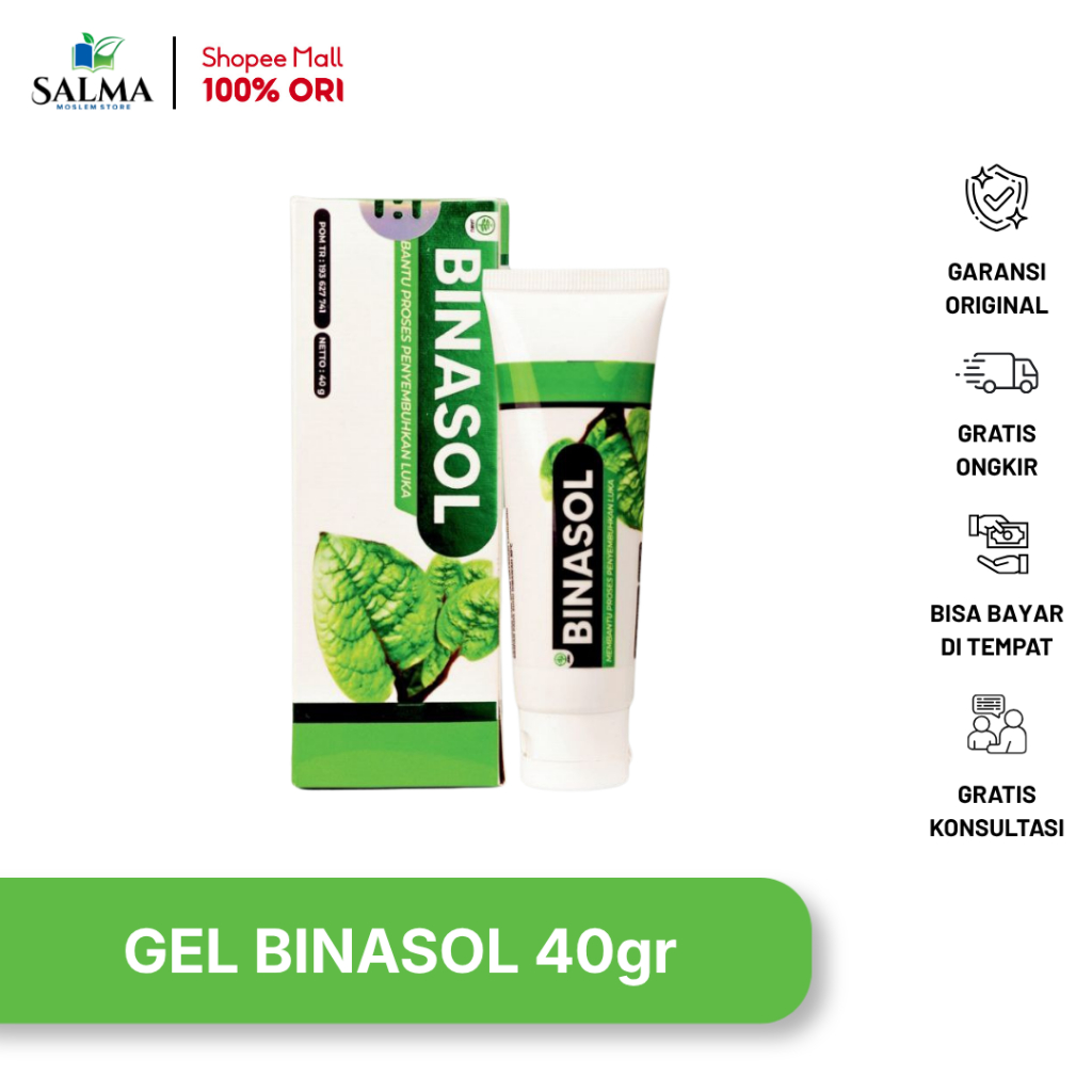 BINASOL GEL 40gr Membantu Proses Penyembuhan Luka Luar