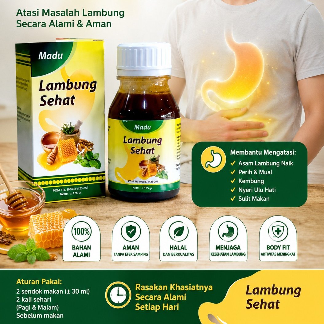 Madu Lambung Obat Asam Lambung Gerd Maag