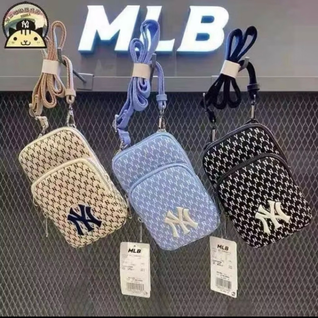 MLB NY MONOGRAM POCKET BAG / SHOULDER BAG / SLING BAG / TAS MLB POCKETBAG