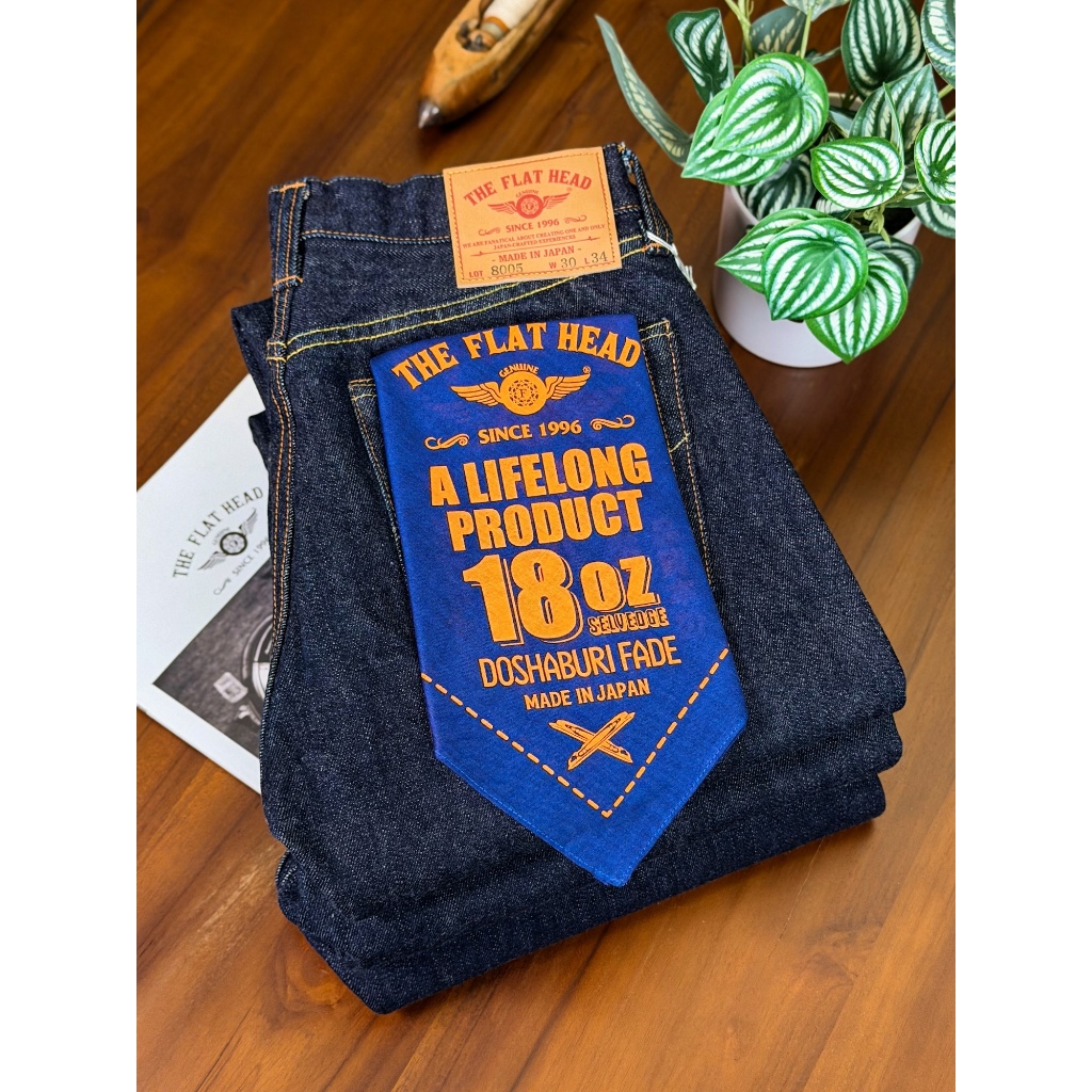 The Flat Head 8005 18oz Selvage Denim Regular Straight Jeans