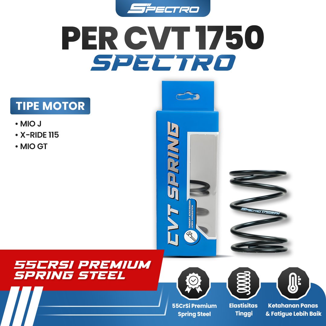 Spectro Per CVT 1750 RPM Mio J Soul GT X-Ride Fino 115 Per Pulley Belakang CVT Kirian Racing 54P