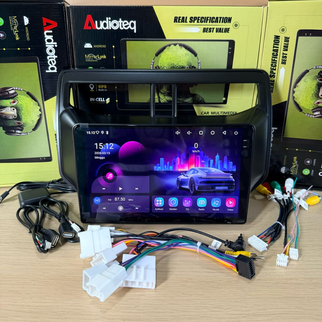 HEAD UNIT ANDROID ALL NEW RUSH 2018 UP ANDROID AUDIOTEQ RAM 4/64 ANDROID 9” RUSH / TERIOS BARU