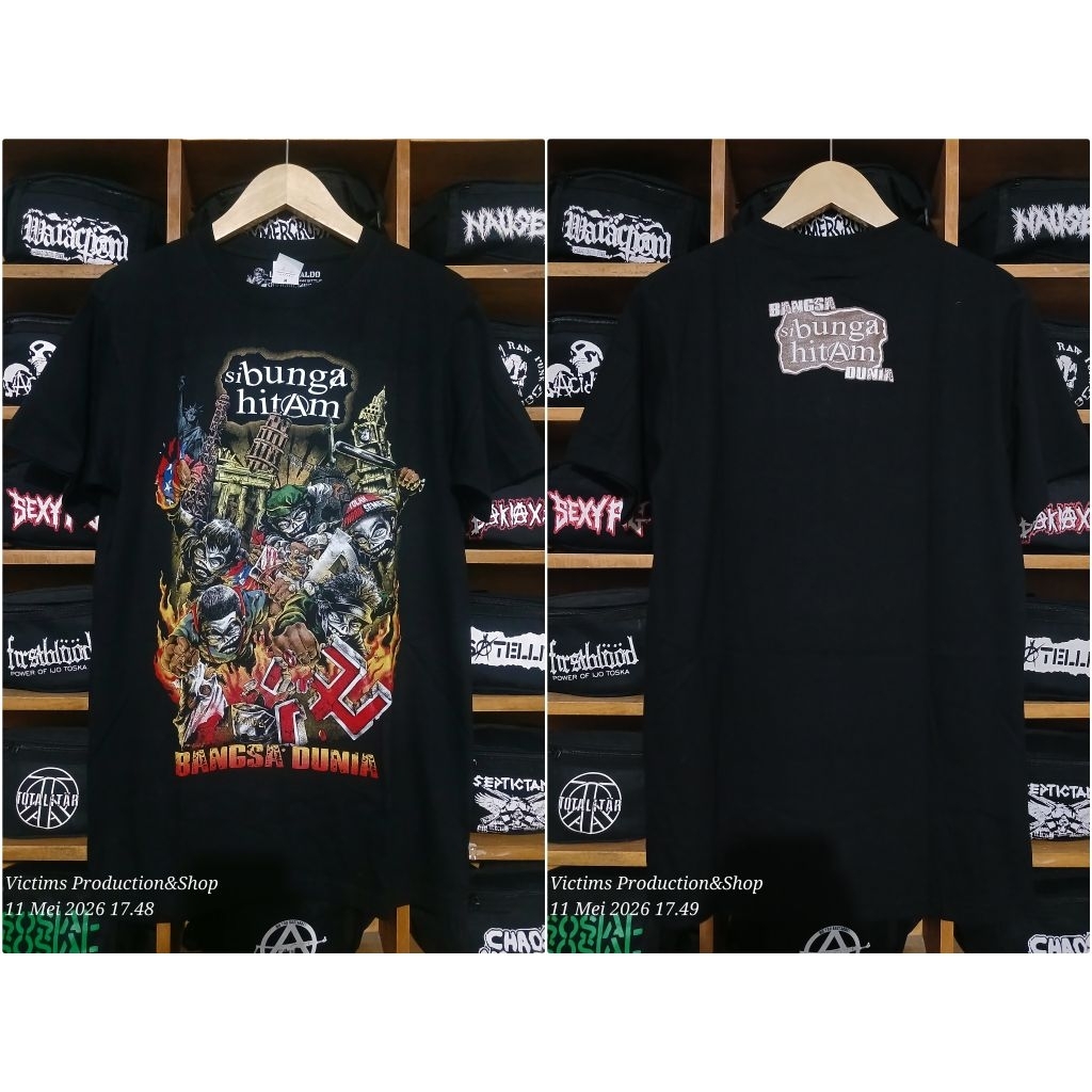 KAOS BAND PUNK ROCK BUNGA HITAM OFFICIAL / KAOS MUSIK BUNGA HITAM