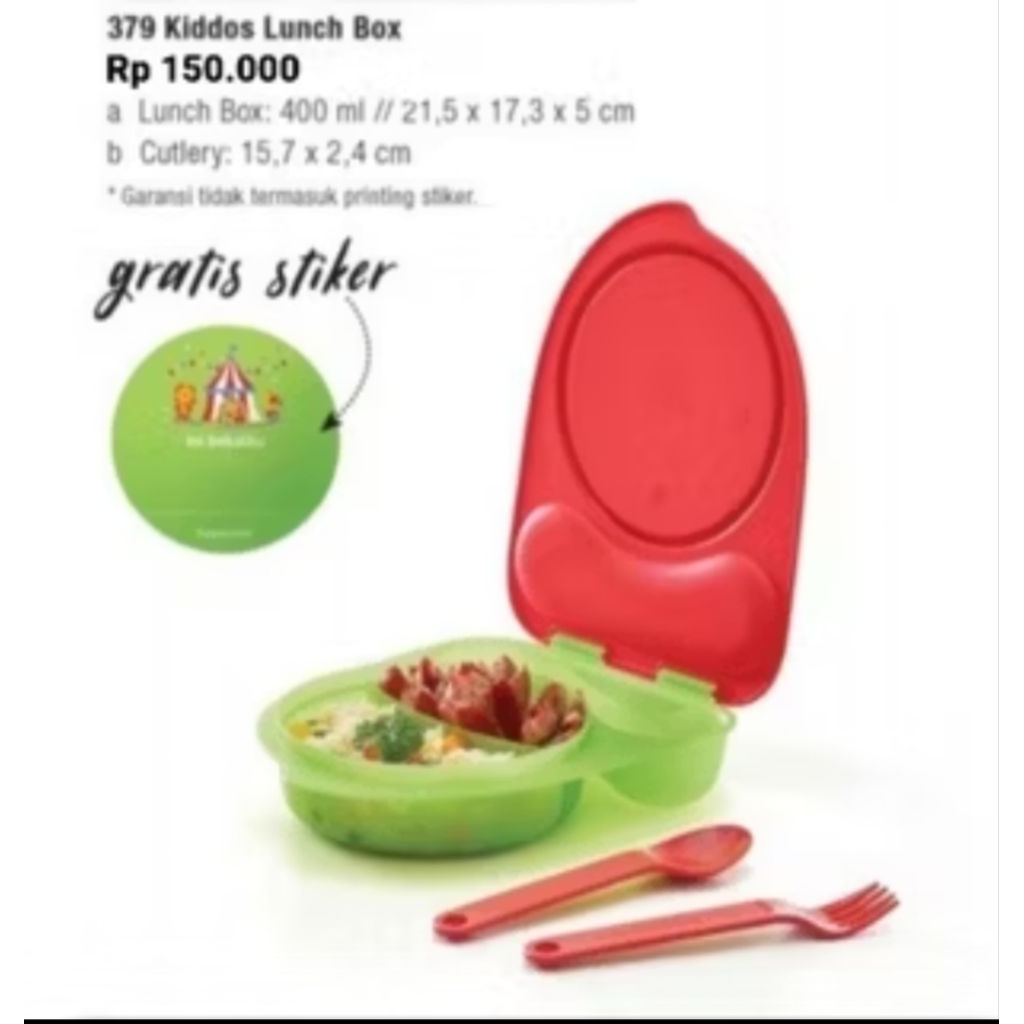 Lunch Box Kiddos Tupperware ORI dan Baru