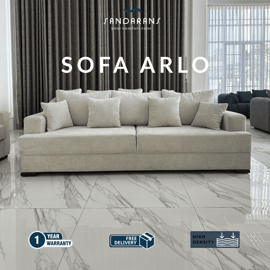 Sofa Arlo Estetik Minimalis Pinterest Modern/Sofa 3 seater/Kursi 3 Seater/Sopa 3 Seater