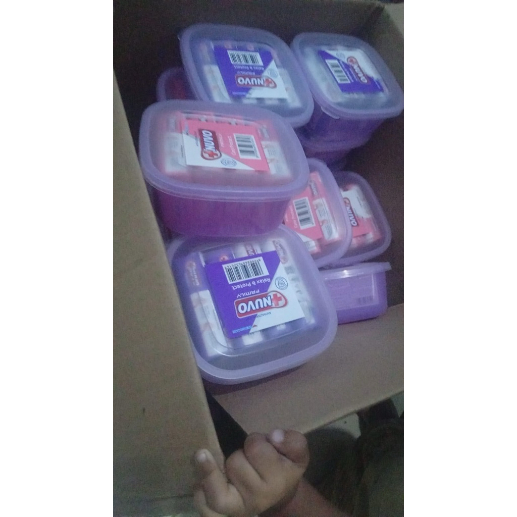 Nuvo sabun batang isi 4 pcs Free tepak