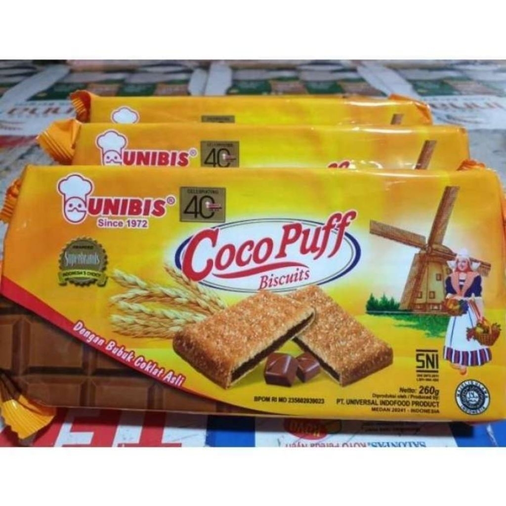 Biskuit Unibis Coco puff / Unibis Bon Bon Coklat