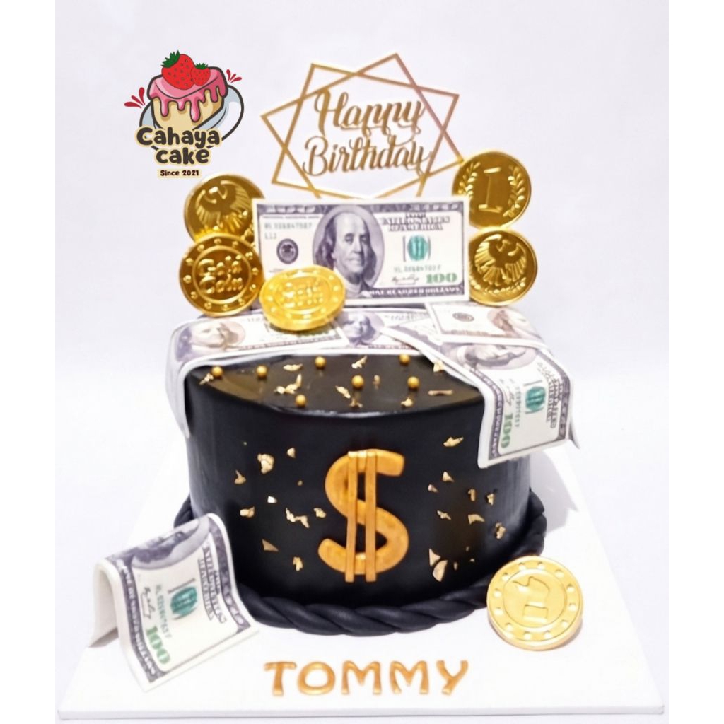 Money Cake Custom / Kue Ulang Tahun Dollar / Dollar Cake