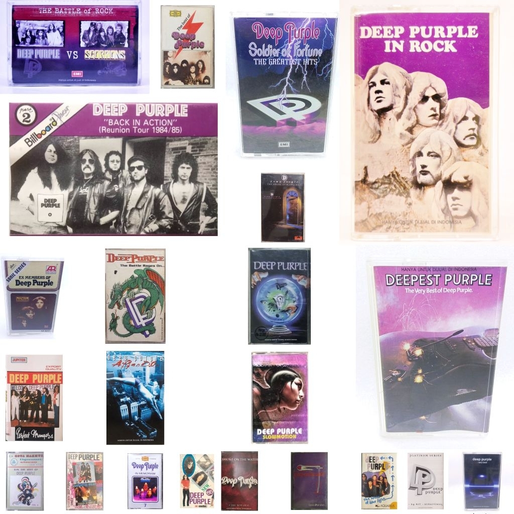 Kaset pita DEEP PURPLE - greatest hits - soldier of fortune - the very best of Deep purple - the bat