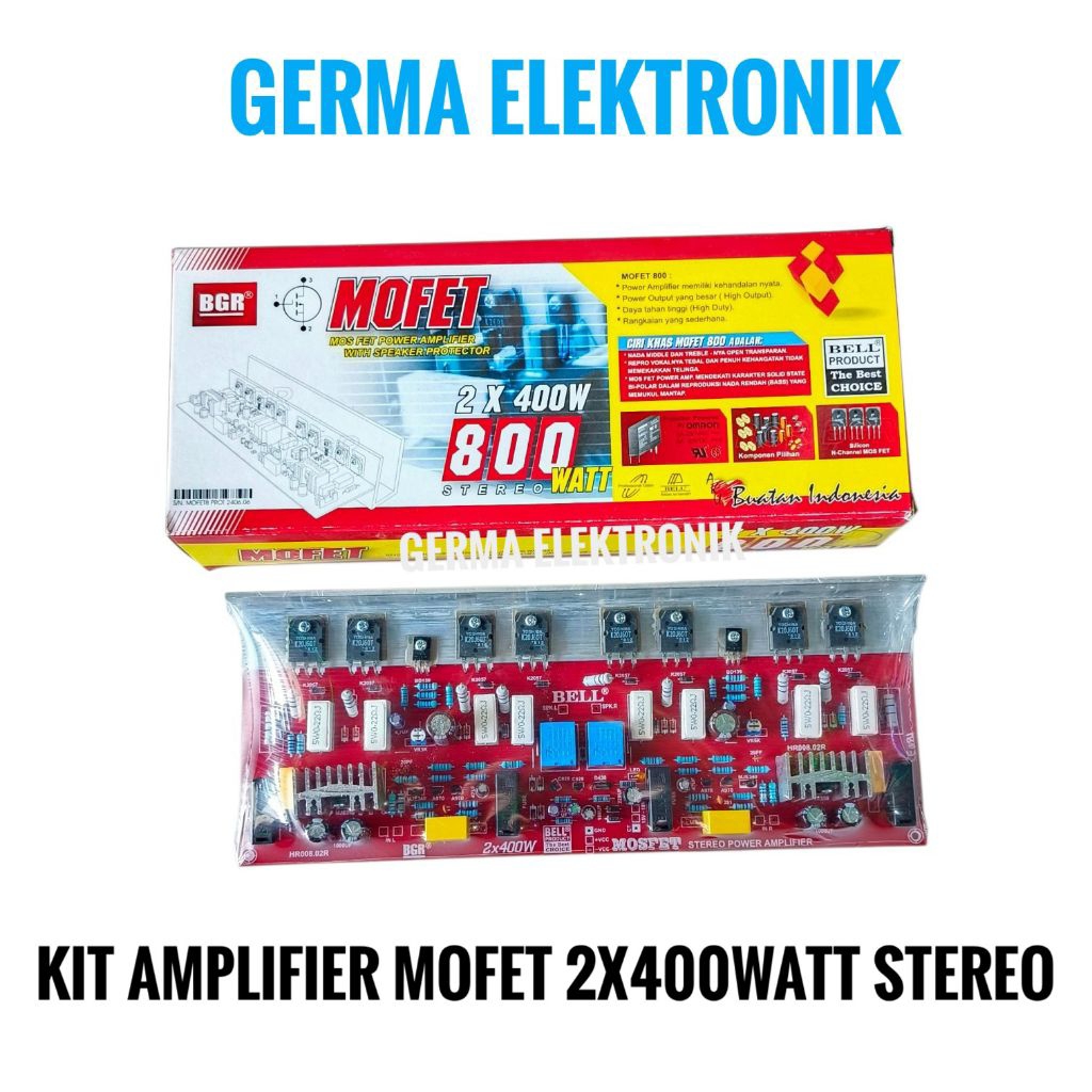 Kit power amplifier MOFET 2X400WATT STEREO