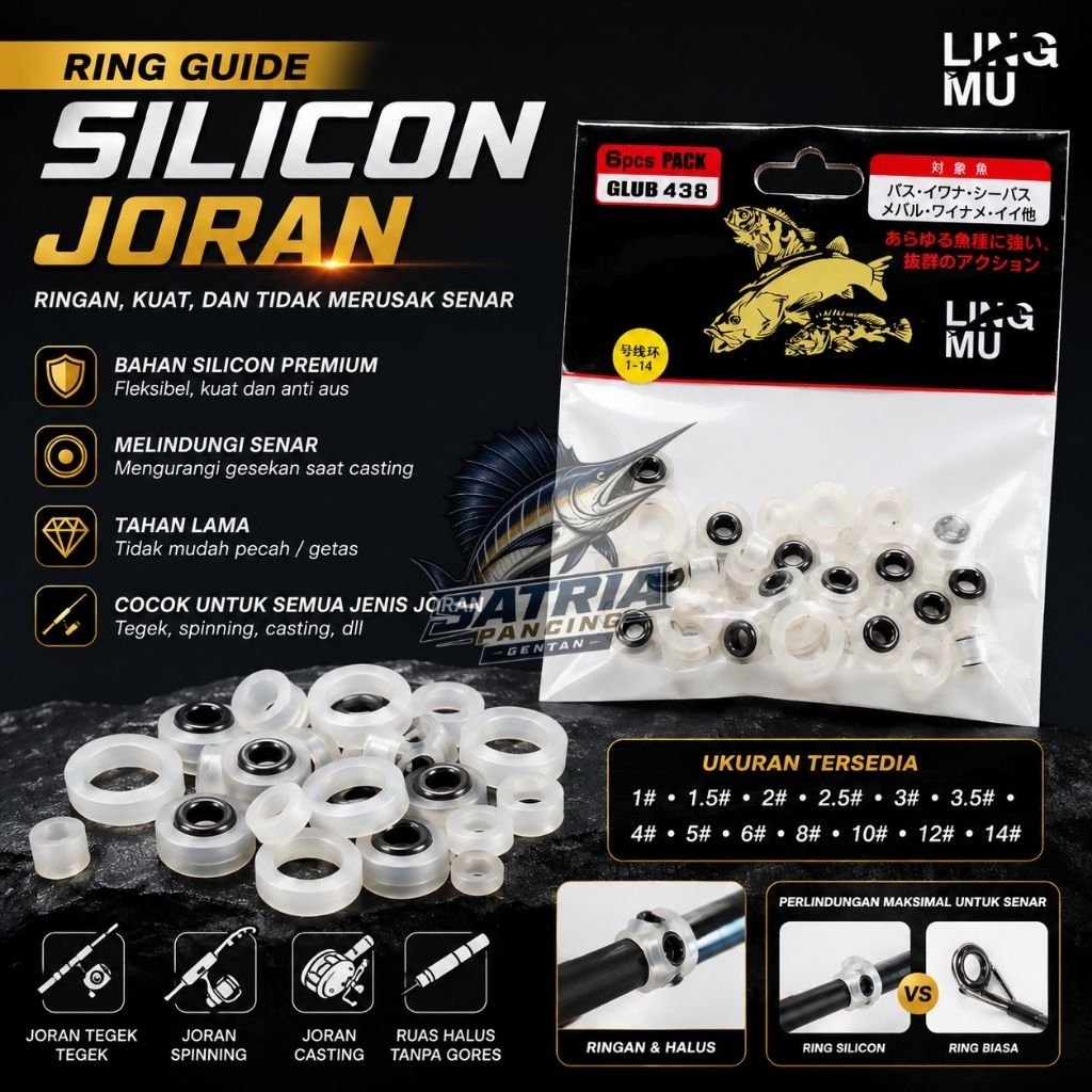 RING KOLONG SET TEGEK SILICON ISI 14PCS