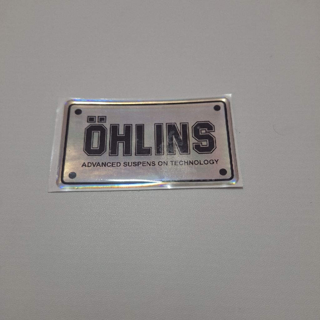 Stiker Emblem Hungger ohlins honda vario beat