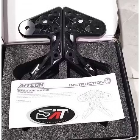 BREKET LAMPU RX KING KUPINGAN LAMPU RX KING AITECH FULL CNC ORIGINAL AITECH