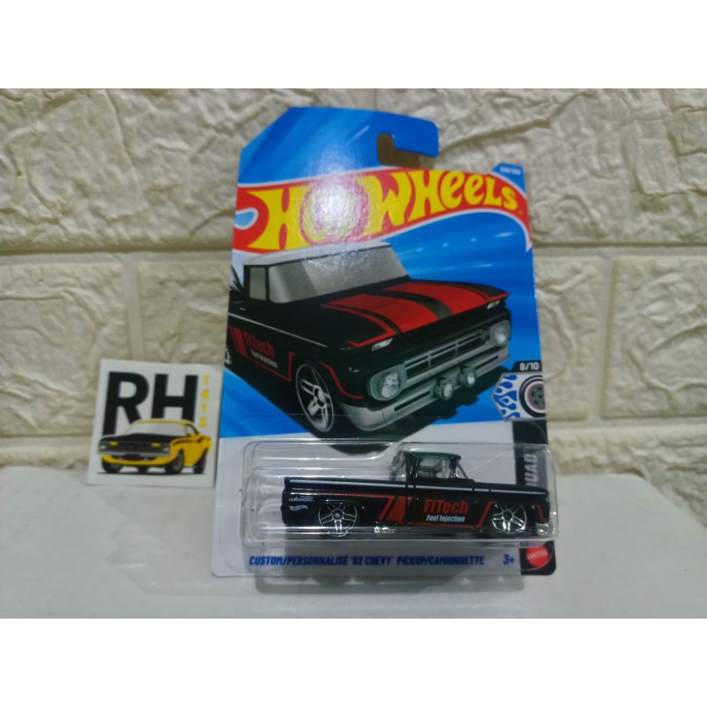 Hot Wheels Custom 62 Chevy Pickup new hitam hotwheels