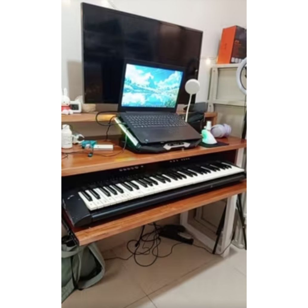 m audio,keyboard piano midi,meja keyboard piano,stan piano custom