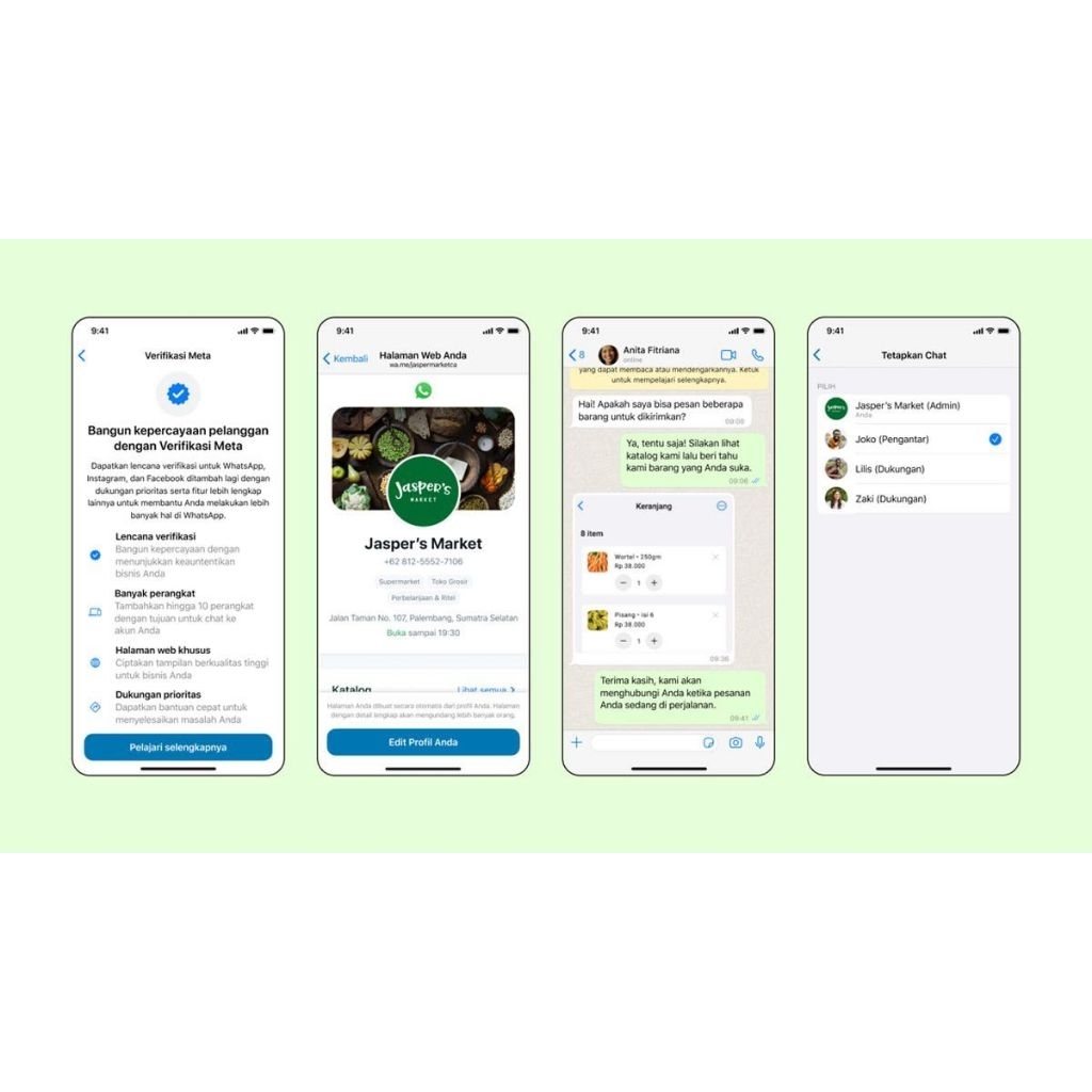 Akun WhatsApp Centang Biru Meta Verifed