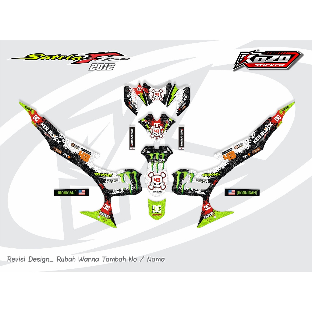 Decal Satria Fu Barong 2012 Full Body Stiker Satria Fu Barong 2012 Full Body Striping Satria Fu  Des