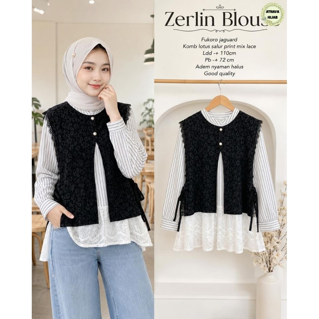 ATASAN WANITA ZERLIN BLOUSE BY ATHAYA