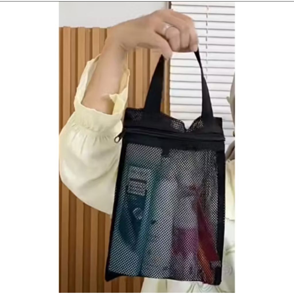 Tas Jaring Bedak Bayi - Tempat Make Up Kosmetik Mutifungsi