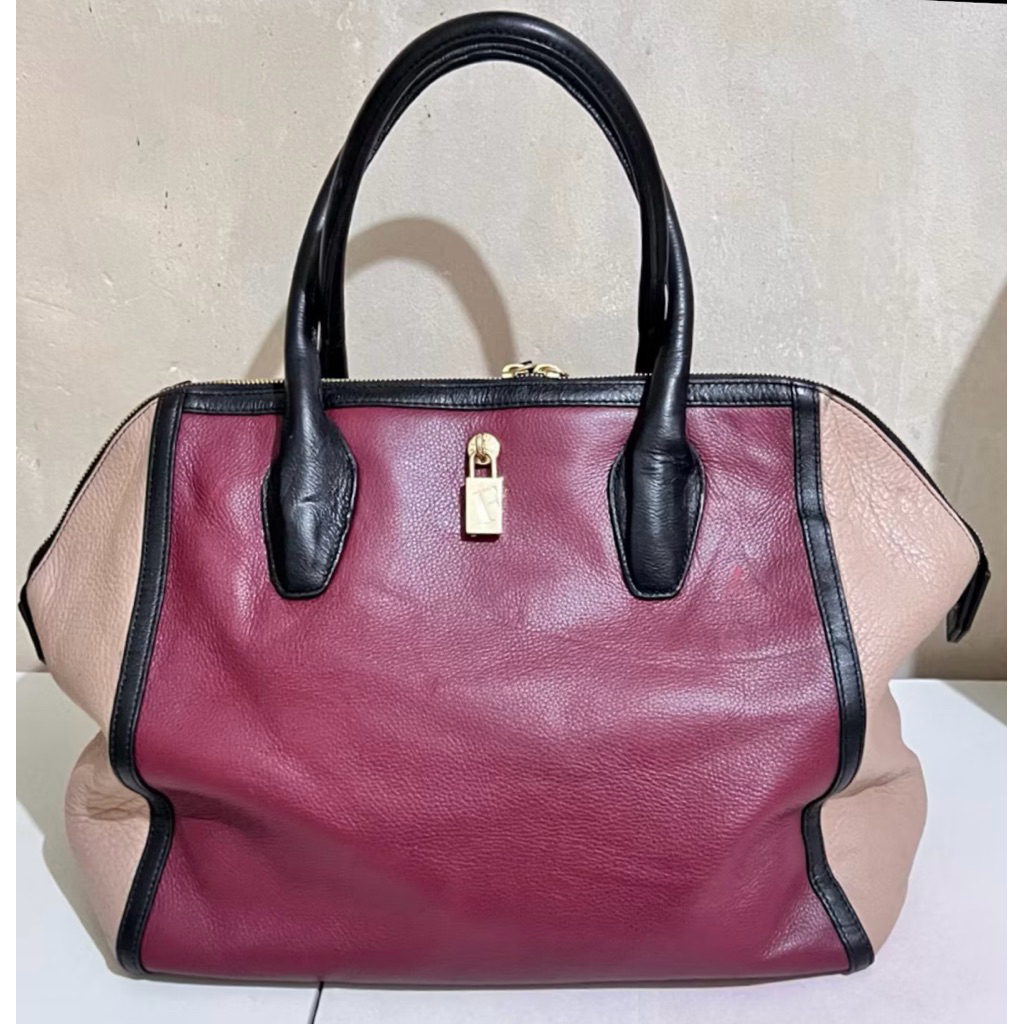 Preloved Furla Leather Satchel