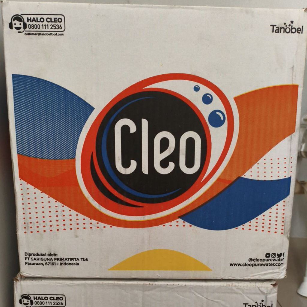 CLEO 1500ML / 1,5 Liter 1 DUS isi 12 botol (grosir)