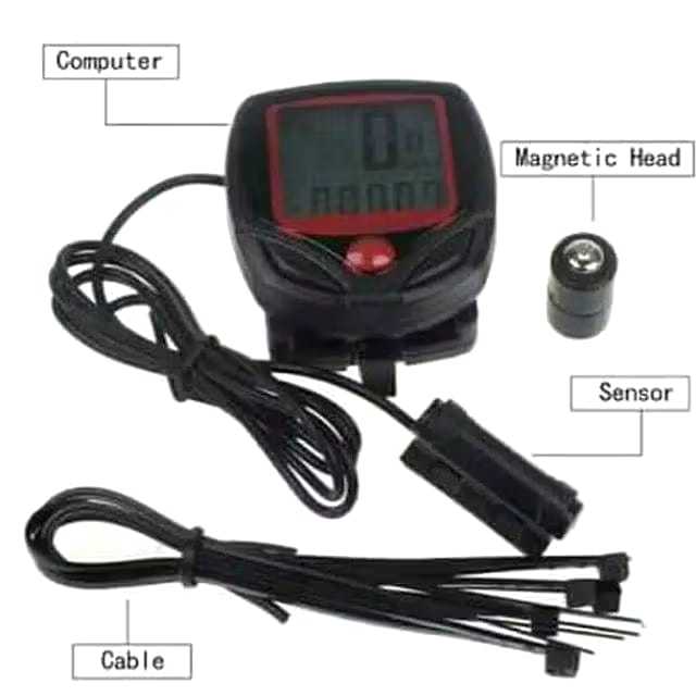Speedometer sepeda Sunding Waterproof Spedometer sepeda original sunding red sunding