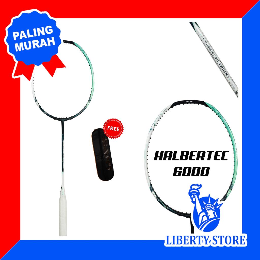 Raket Badminton ORIGINAL LINING HALBERTEC 6000 4U 5U+ TAS