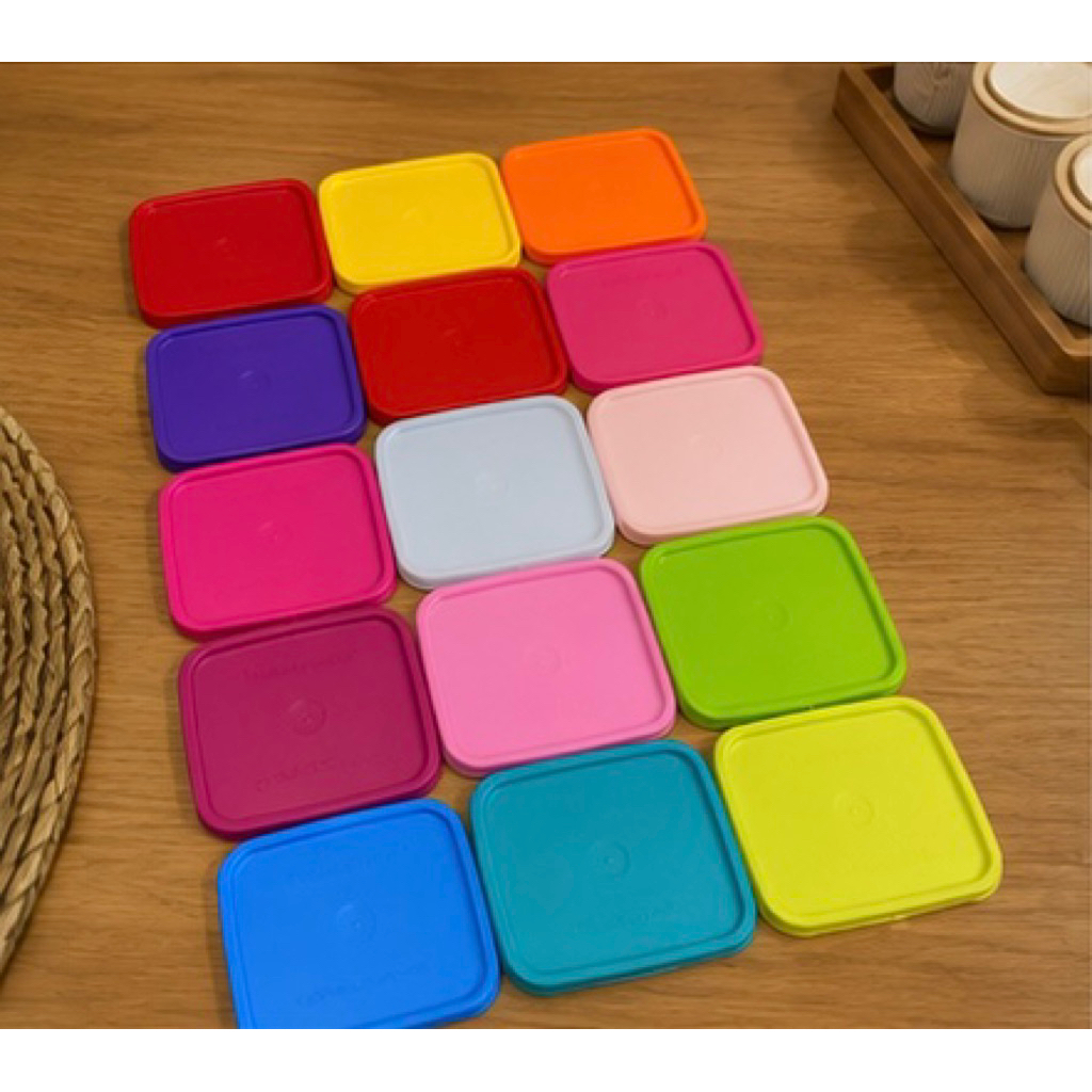 Tutup Square Round Tupperware