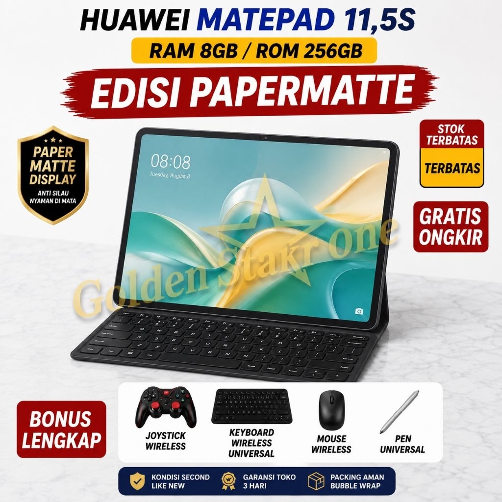 Huawei MatePad 11.5S RAM 8/256GB PaperMatte Display Second Like New Bonus Joystick Keyboard Universa