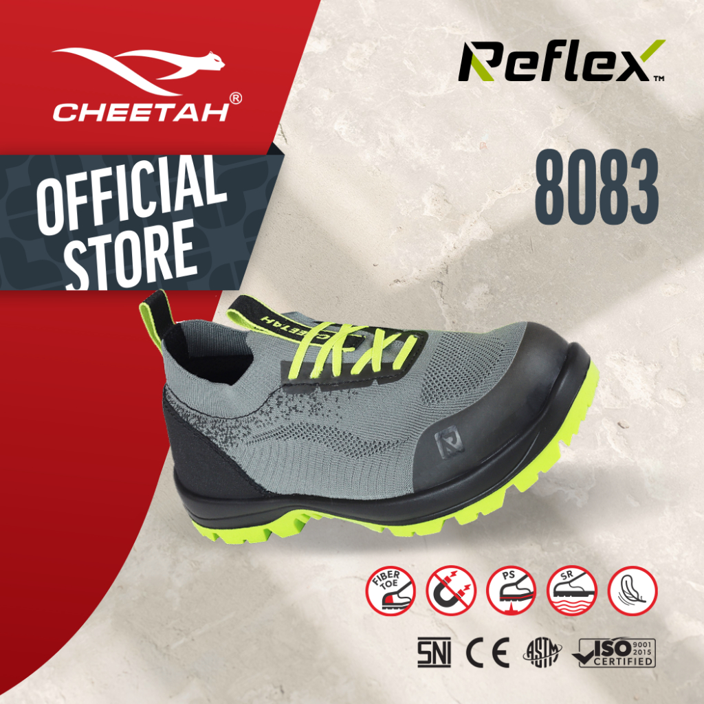 Safety CHEETAH Reflex Sepatu Safety Cheetah Reflex 8083 Flash Green SoleGard Composite