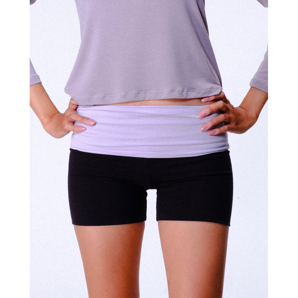 PERCHEMON Roxy Foldover Shorts | Vintage Cotton Activewear