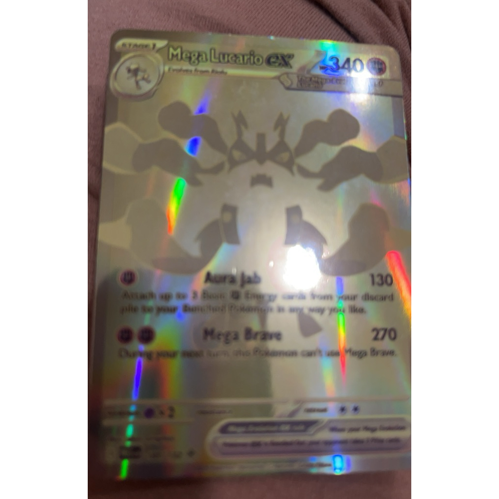 Mega lucario ex replica card