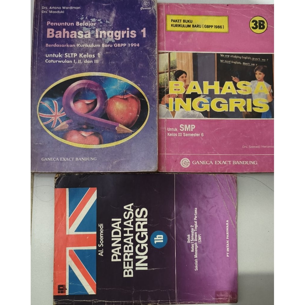 BUKU PANDAI BERBAHAS INGGRIS SLTP: SMU KURIKULUM 1984 BEKAS ORIGINAL