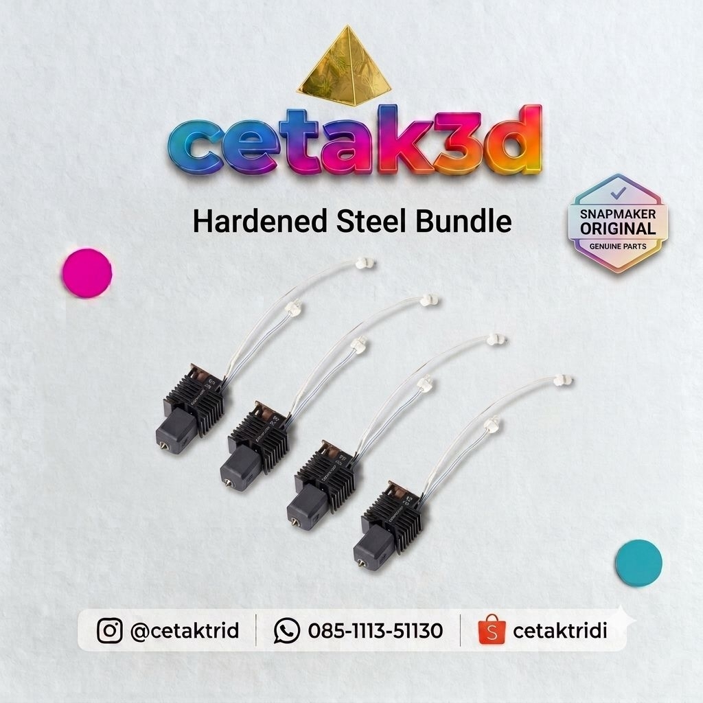 Snapmaker Original Hardened Steel Hotend for Snapmaker U1 - Upgrade sparepart 3D Printer Snapmaker U
