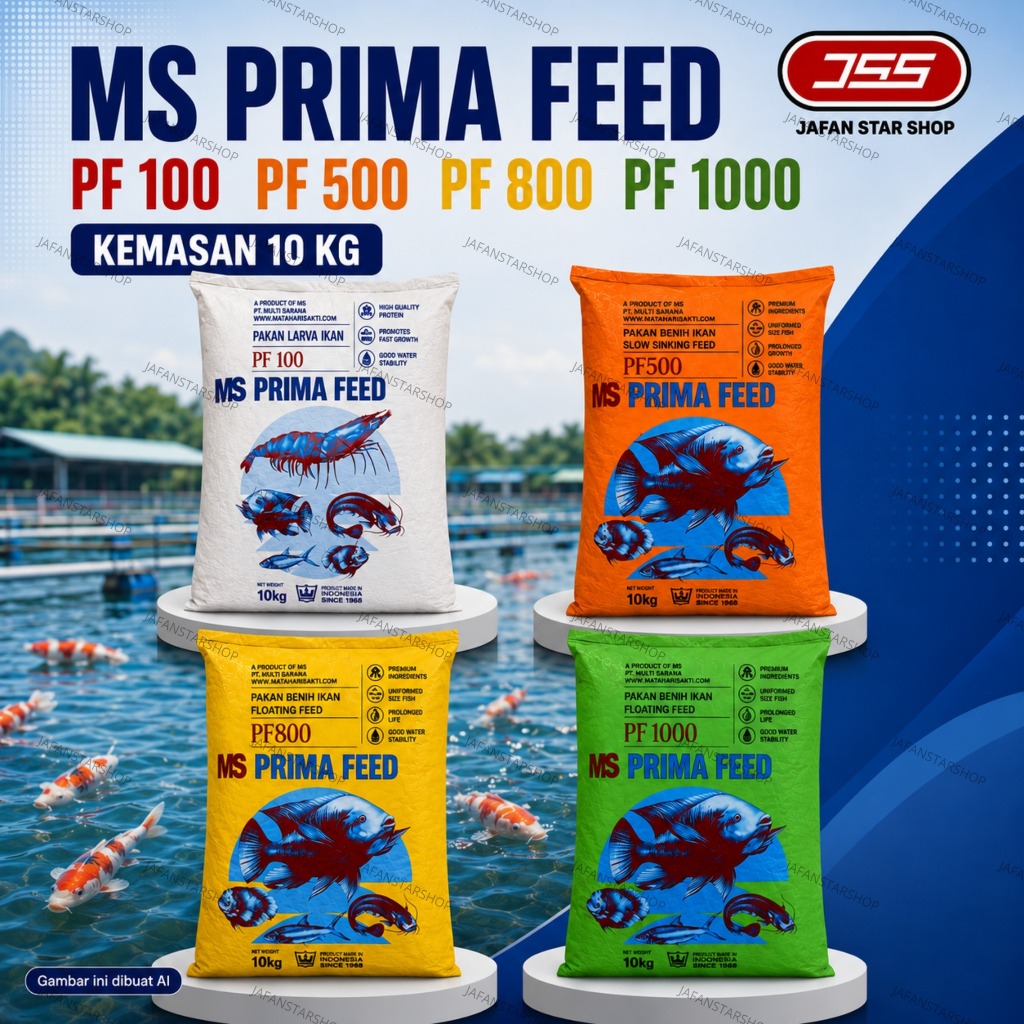 Pelet Ikan 10 Kg Pakan Benih PF 100 PF 500 PF 800 PF 1.