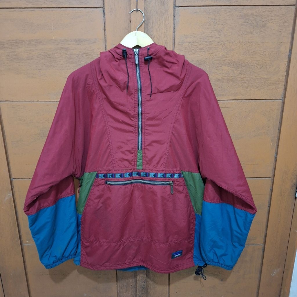 LL bean aztec anorak cagoule jacket john mayer , ll bean freeport maine jacket