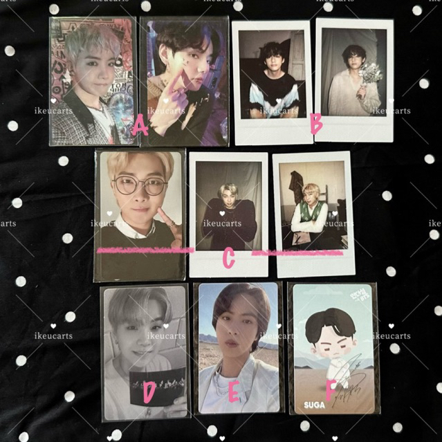 all about photocard bts official | j-hope taehyung season greeting sg | taehyung pola deco kit | nam