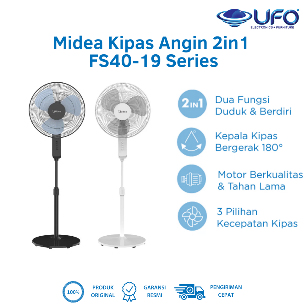 Midea FS40-19K Kipas Angin Berdiri