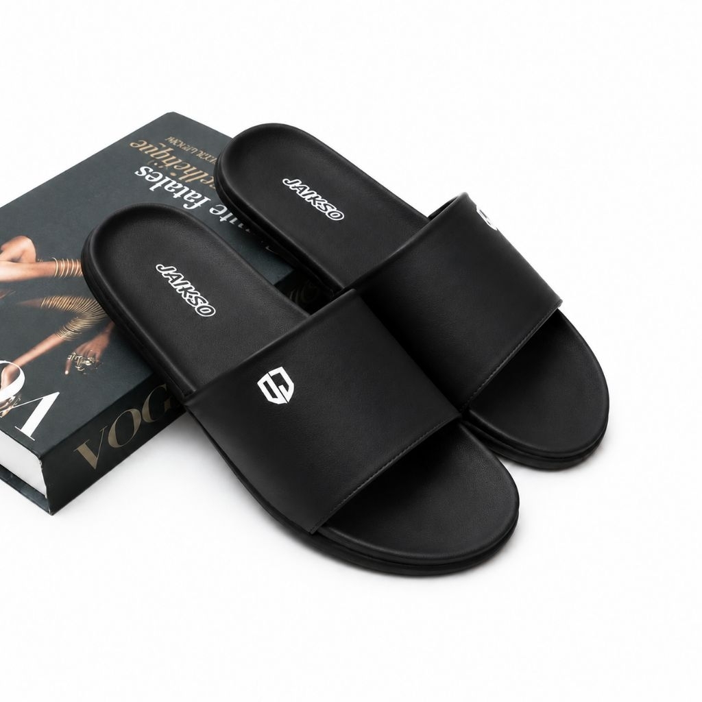 Sandal Slide Pria Distro Kasual Slip On Dewasa Anti Licin