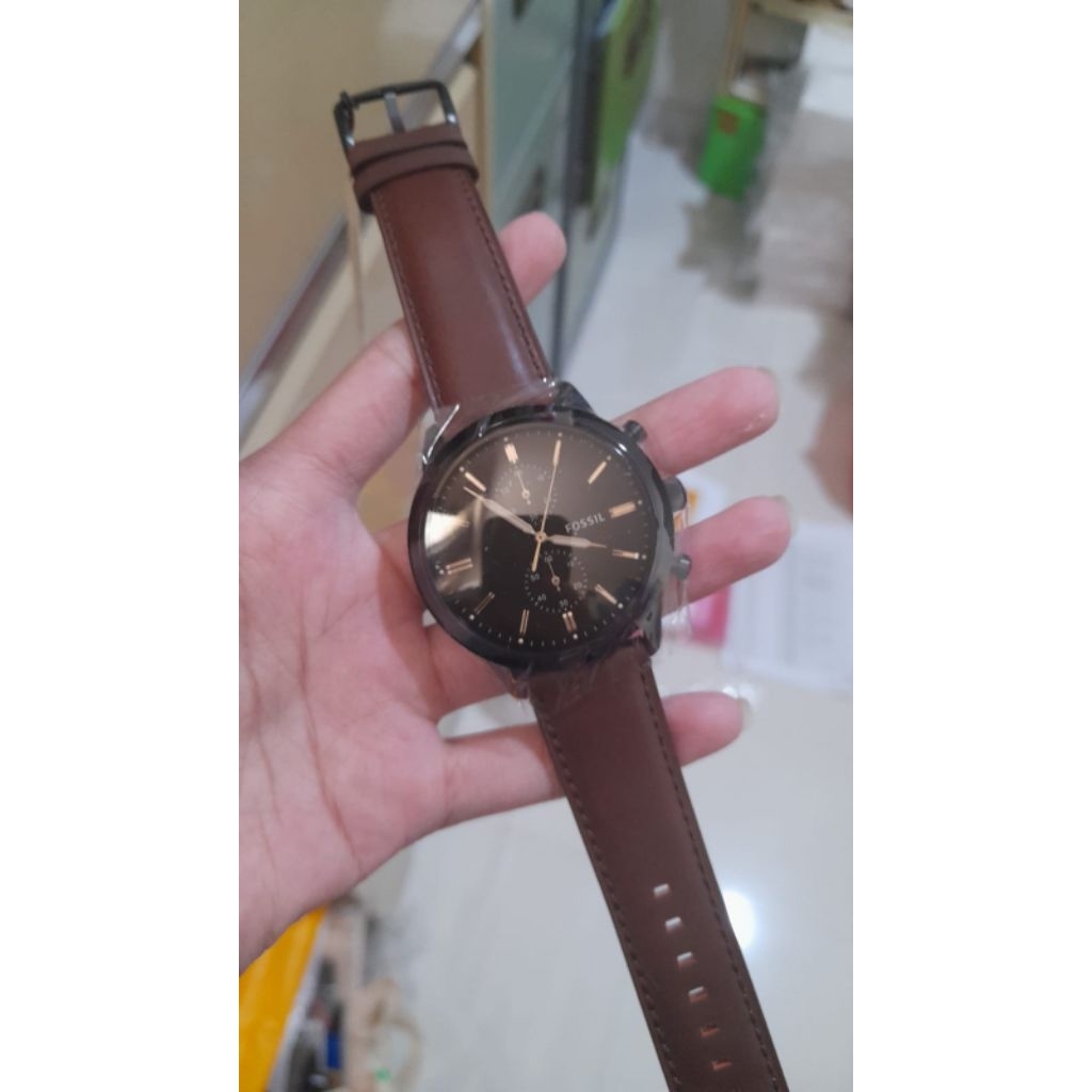 Jam Tangan Pria FS5437 Kulit Stainless steel