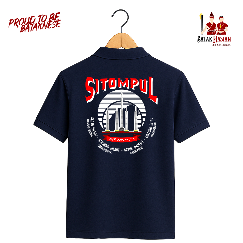 SITOMPUL [KAOS POLO / KAOS BERKERAH] - Kaos Marga Batak – Bahan  Premium – Tidak Mudah Kusut - Sanga