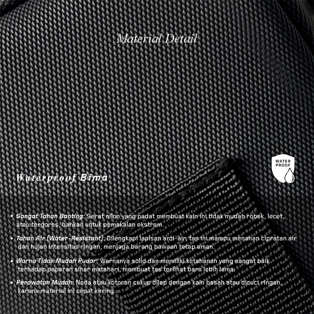 sale PROMO BIEGHOFF Oslo Waist Bag Pria Premium Waterproof Bimo - Tas Pinggang Pria Multifungsi